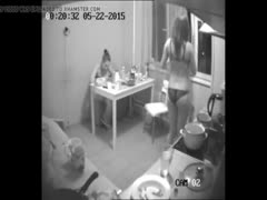 Voyeur installs a covert camera to see insane, nude spouses engaging in masturbation.